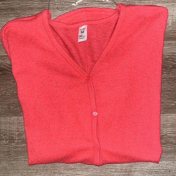 💜Tie Front button down wear it two ways - Picture 1 of 7